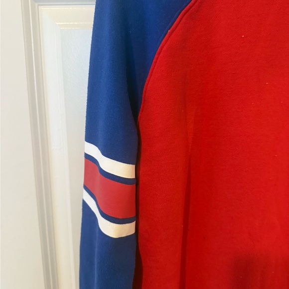 Buffalo Bills Red and Blue embrodiered sweatshirt size small (youth size 18) - Picture 6 of 7